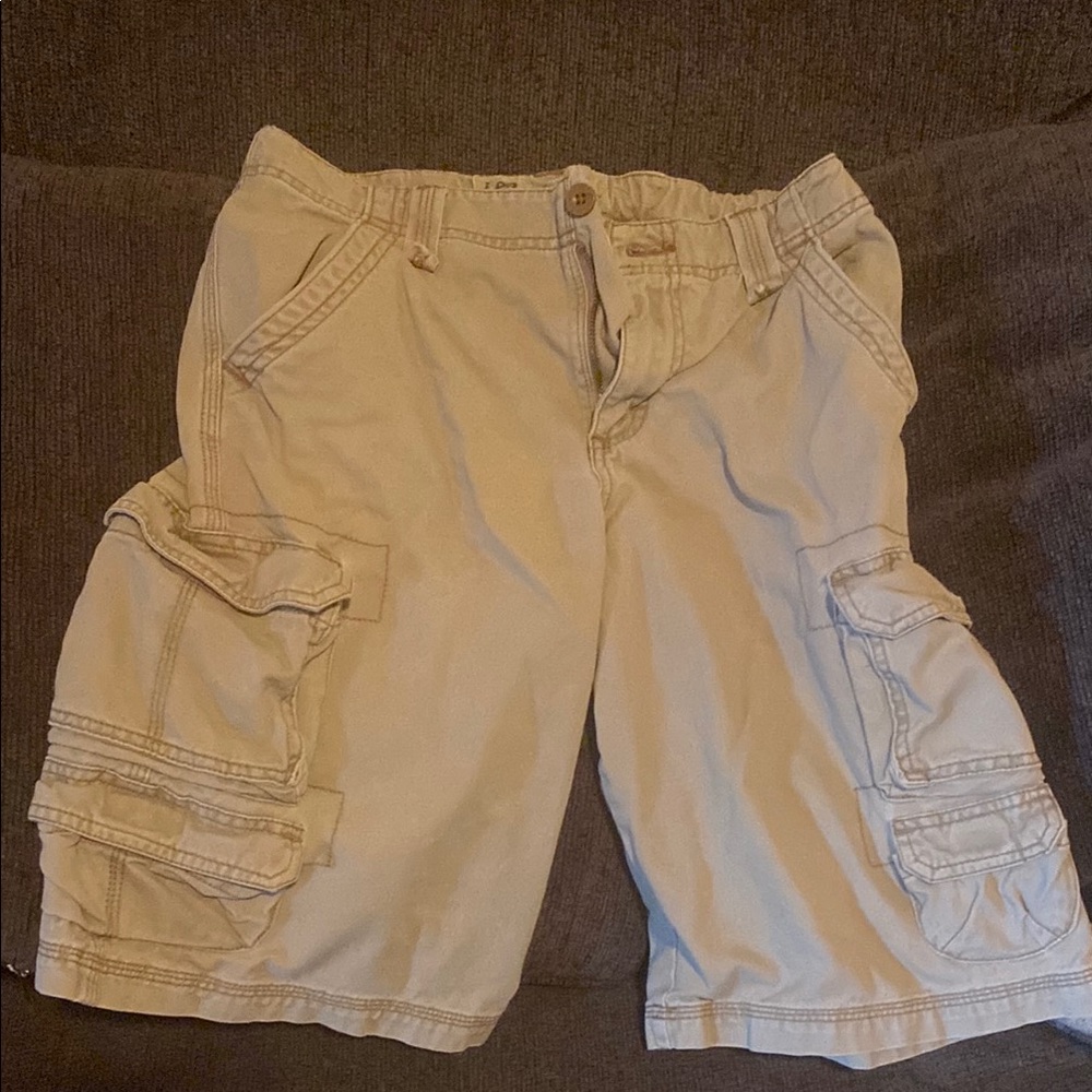 Lee Boys Tan Cargo Shorts